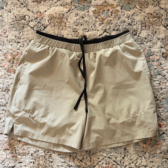 Fabletics Beige Drawstring Shorts - Picture 1 of 5